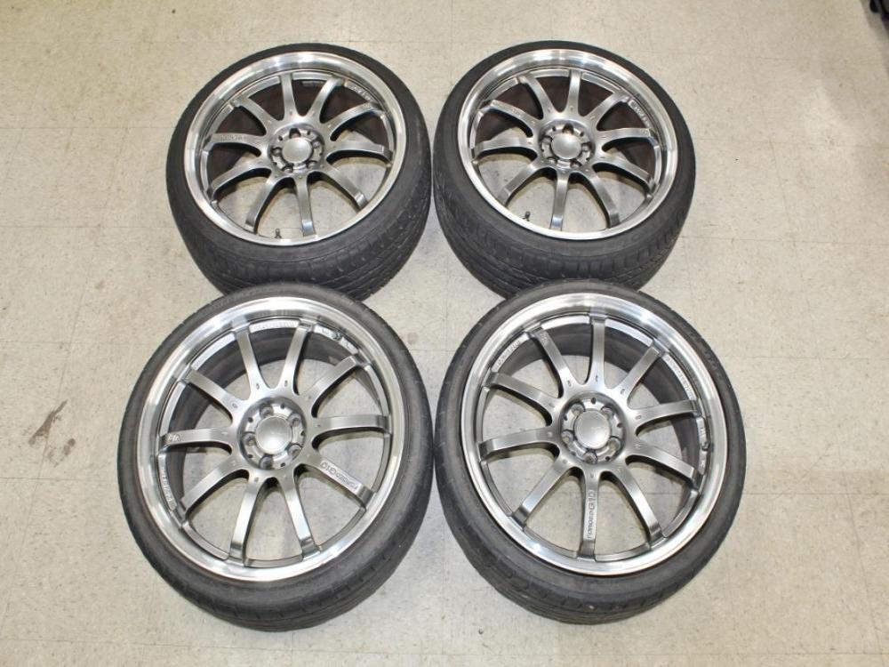JDM Rays VR G10 5x100 19x8 +48 Wheels with Tires: Image 10