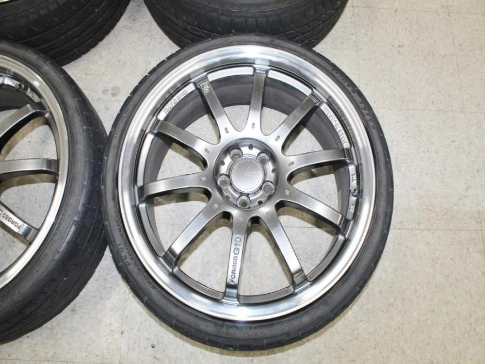JDM Rays VR G10 5x100 19x8 +48 Wheels with Tires: Image 8