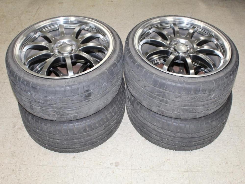 JDM Rays VR G10 5x100 19x8 +48 Wheels with Tires: Image 7