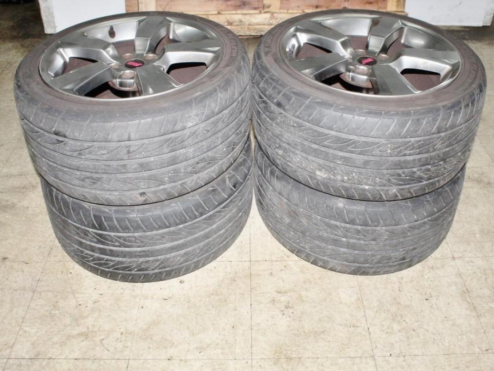JDM 08-14 Subaru STi OEM 5x114.3 18x8.5 +55 Wheels with Tires: Image 8