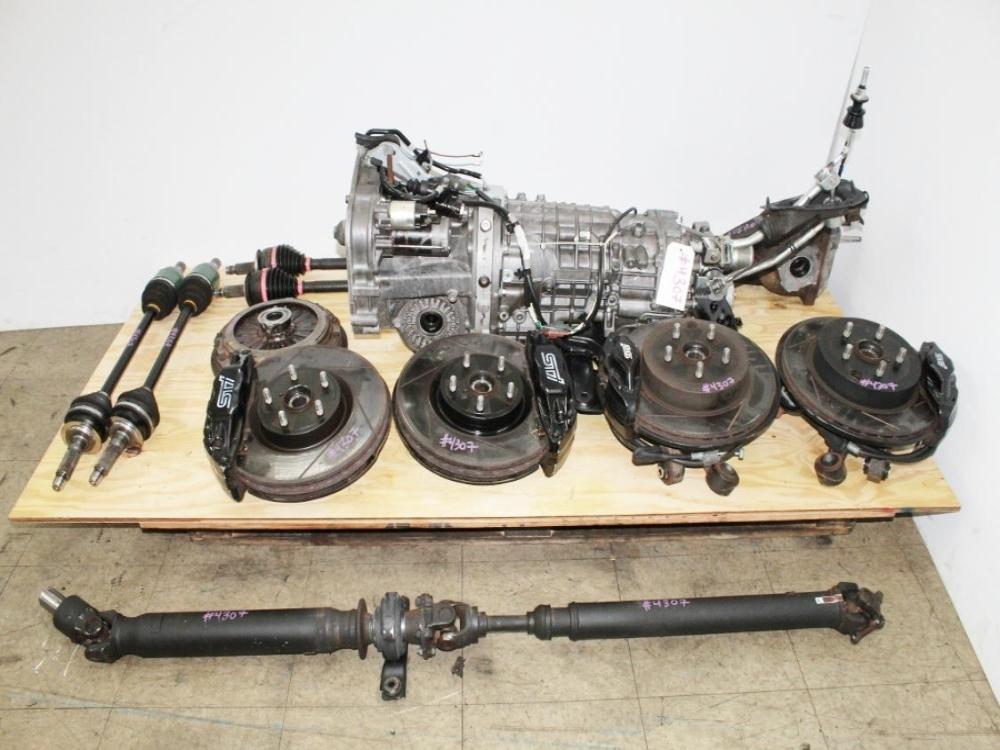 Subaru WRX STI 6-Speed Swap Kit — Trans, R180 Diff, Brembo Brakes, Axles 2008-2017: Image 1